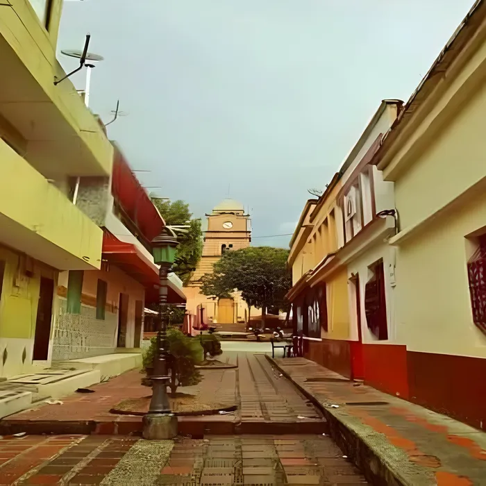Calle del pueblo de Ebéjico