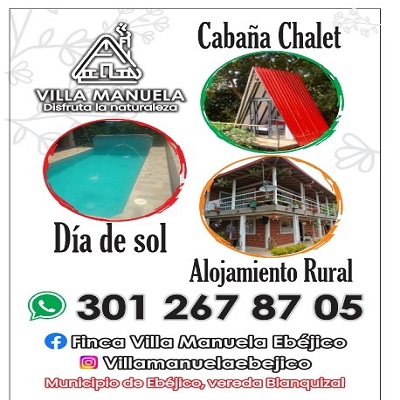 Piscina y kiosko de la finca